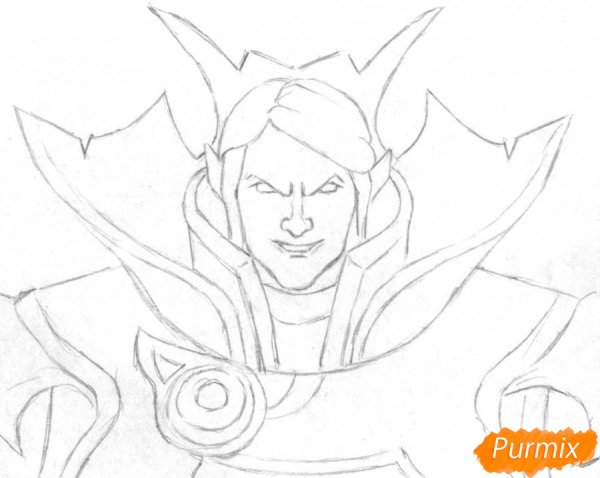 Ахегао рисунок карандашом