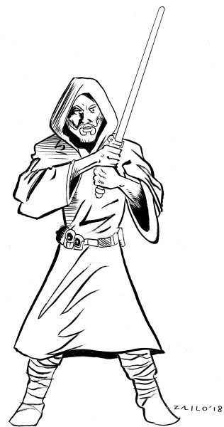 Нарисовать джедая