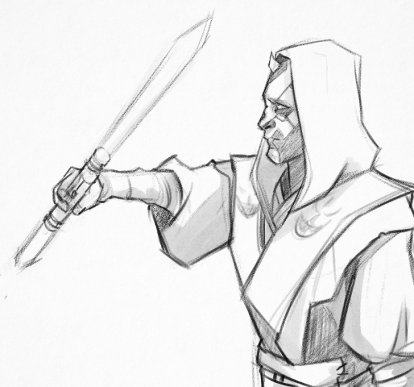 Джедай для срисовки