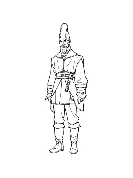 Раскраска для мальчиков джедаи