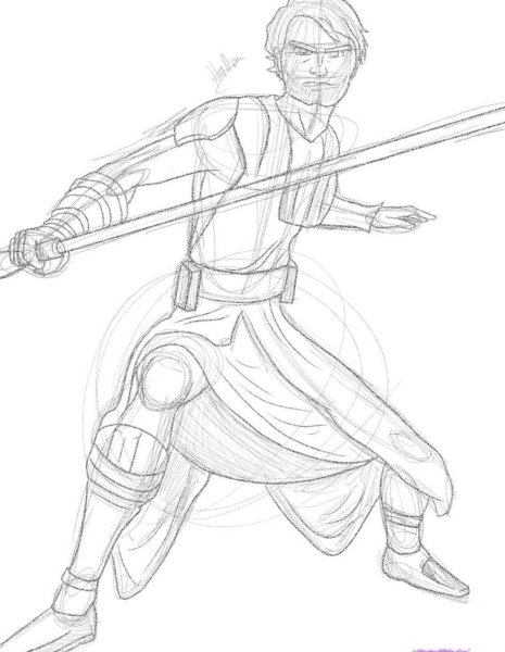 Звёздные войны раскраска Энакин Скайуокер