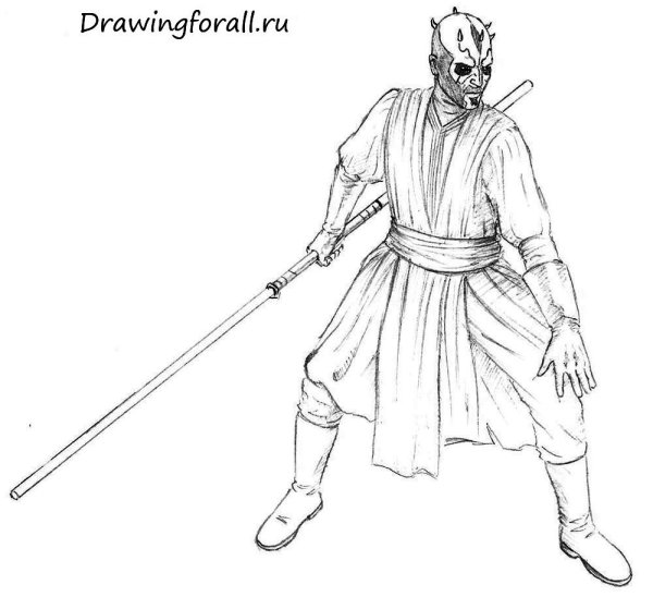 Раскраска Звездные войны Оби Ван Кеноби