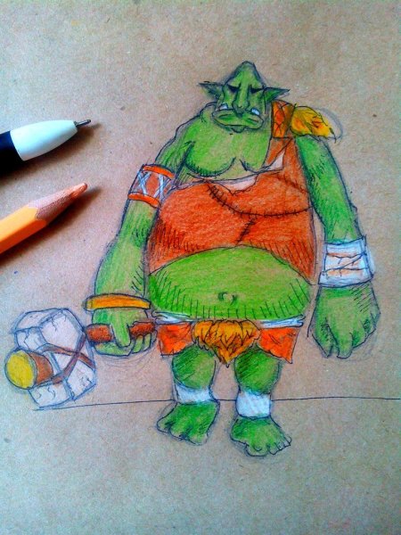 Тролль рисунок