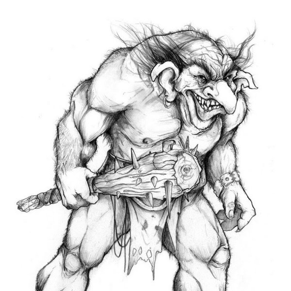 Леший раскраска для детей