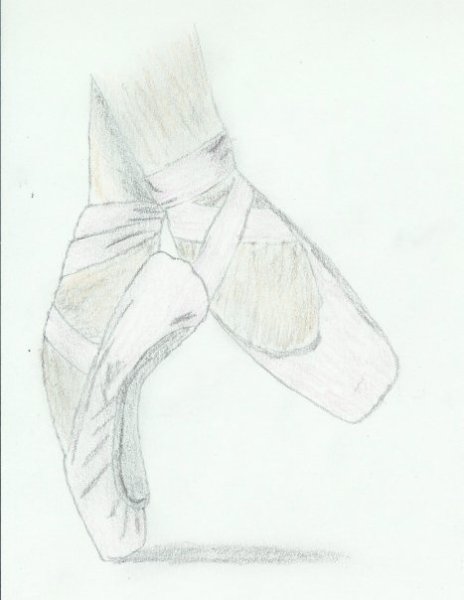 Балерина рисунок карандашом