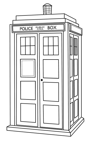 Доктор кто раскраска Тардис
