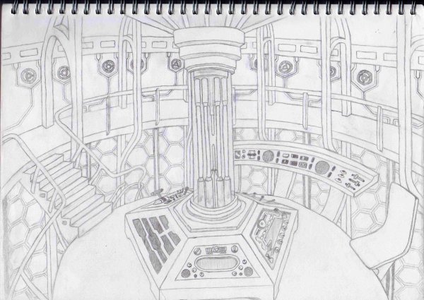 Консоль Тардис 12 доктора чертеж
