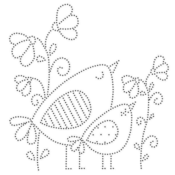 Точечные рисунки контуром