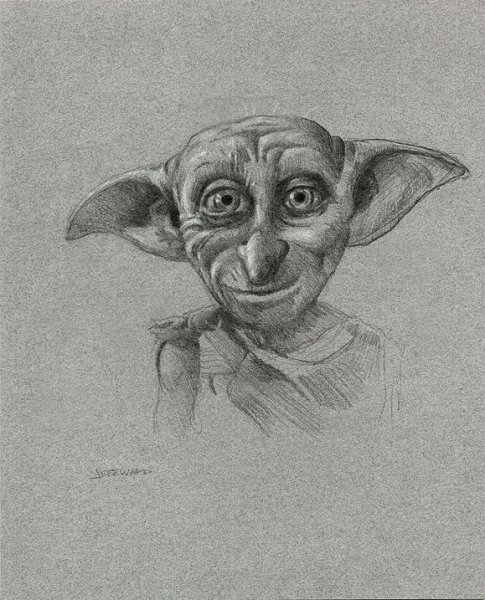 Рисунок Добби до 5 лет легкий