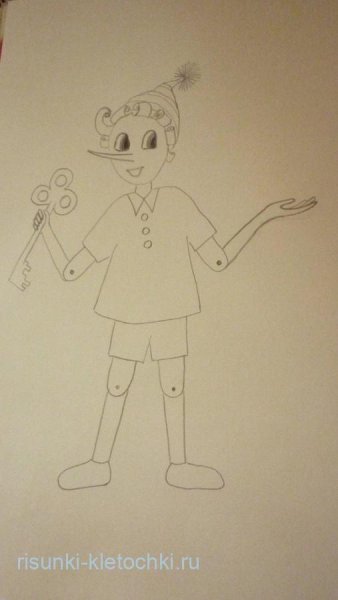 Нарисовать Буратино