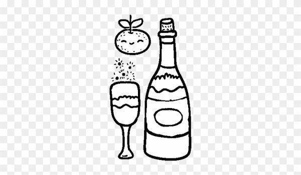 Шампанское эскиз