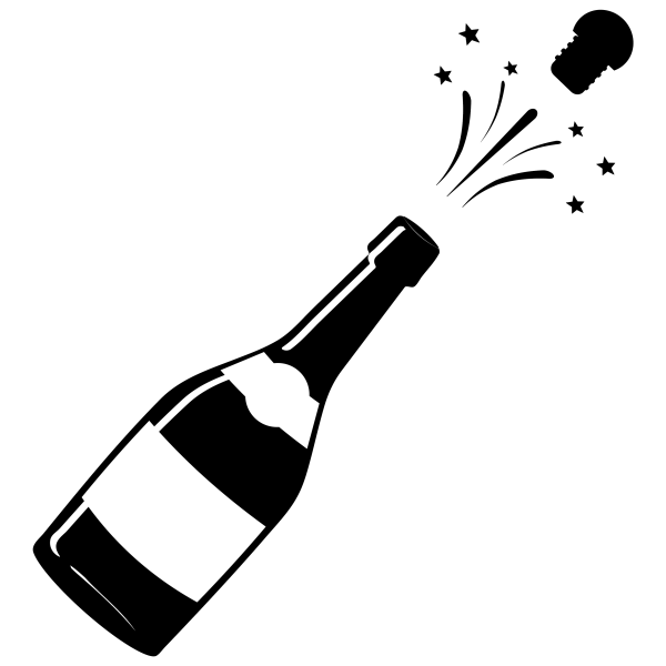 Рисунок шампанского