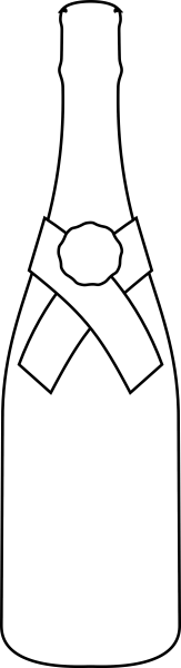 Шампанское трафарет