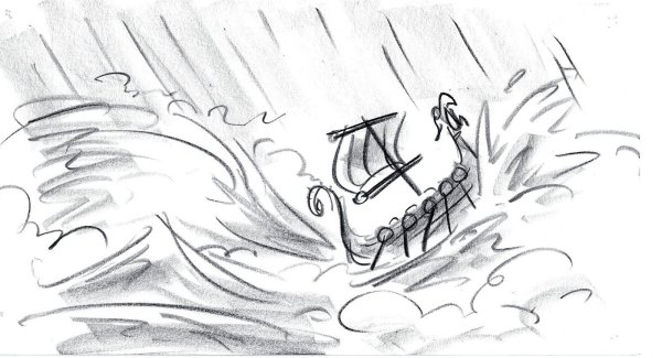 Буря рисунок карандашом