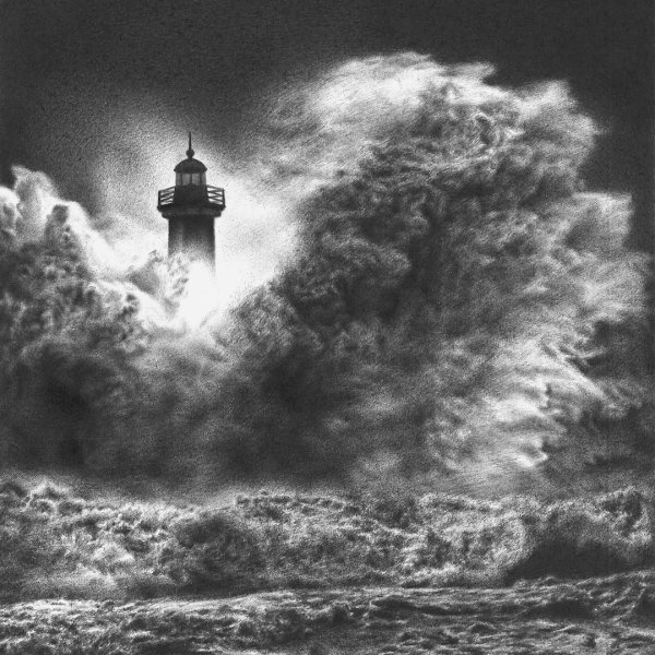 Шторм черно белое