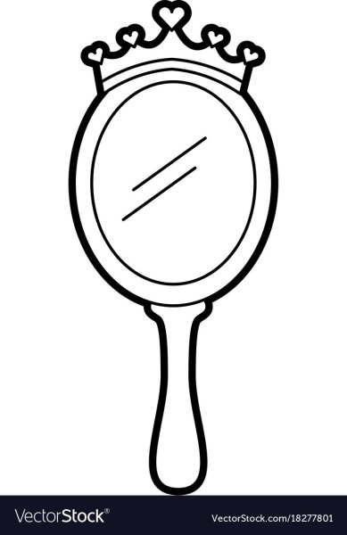 Трафарет зеркальце