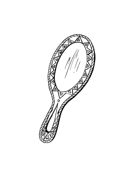 Зеркало раскраска