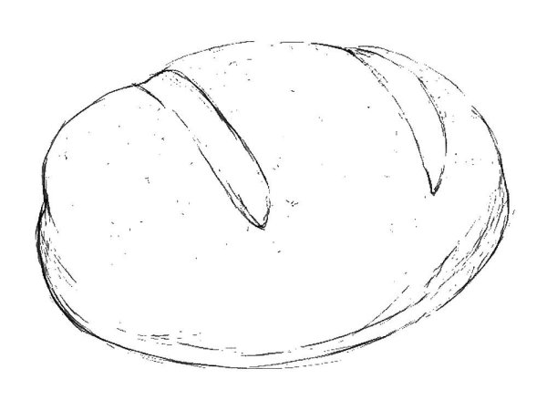 Раскраска хлеб