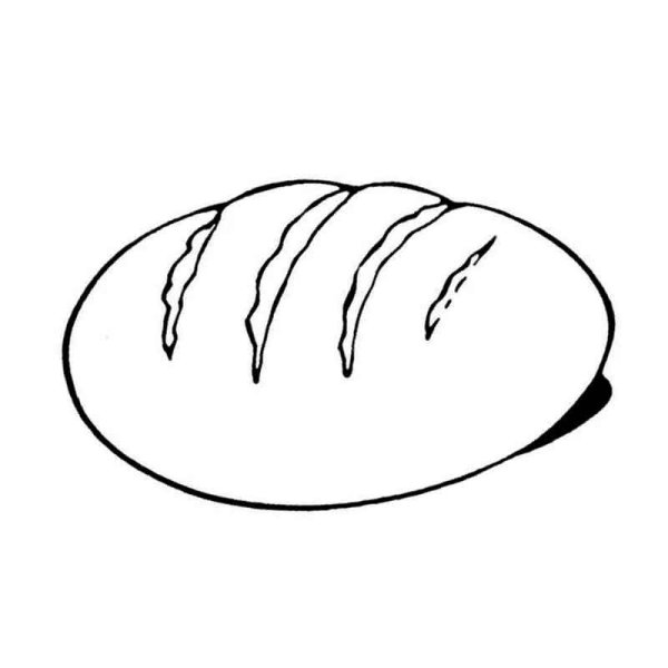 Раскраска хлеб