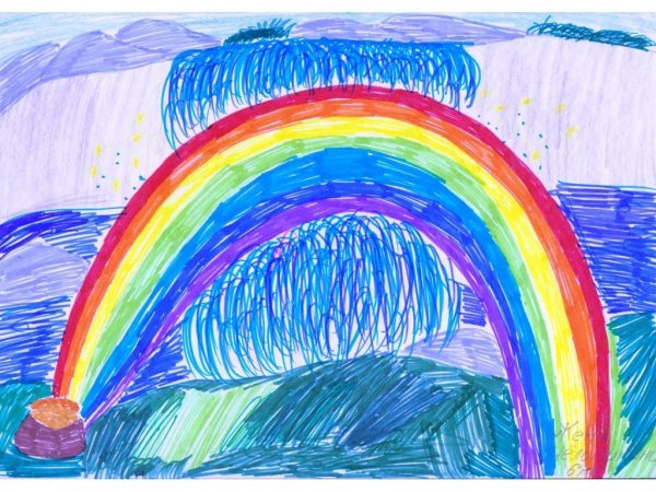 Радуга рисовать