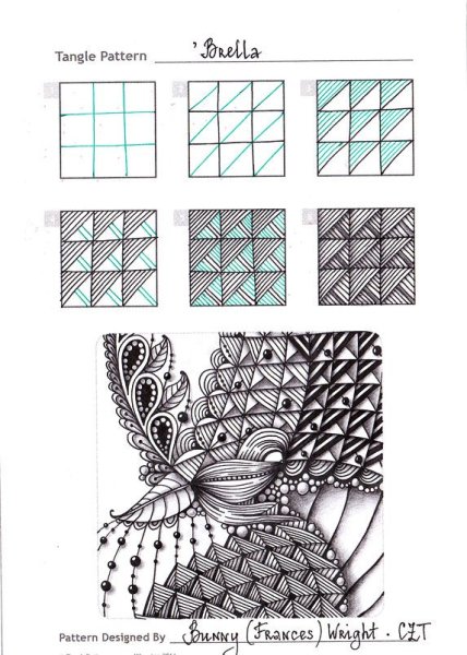 Рисование Зентангл для начинающих