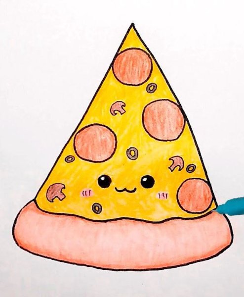 Раскраска пицца