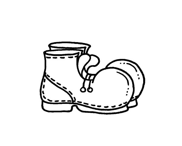 Ботинки сапоги раскраски для детей