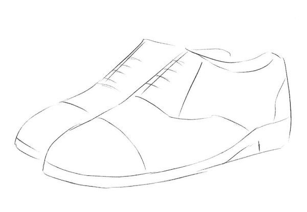 Нарисованная обувь