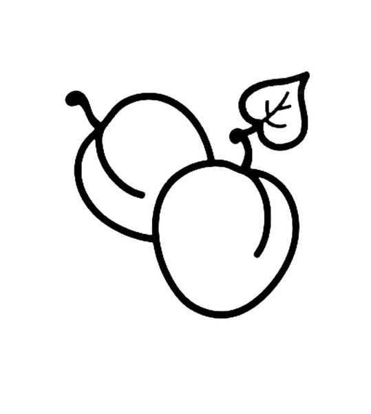 Нектарин раскраска