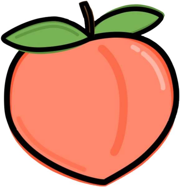 Нарисовать персик малина