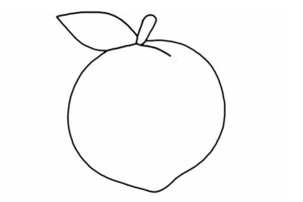 Нарисовать персик карандашом