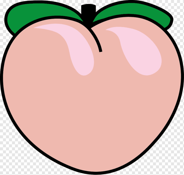 Рисунок персика цветными карандашами