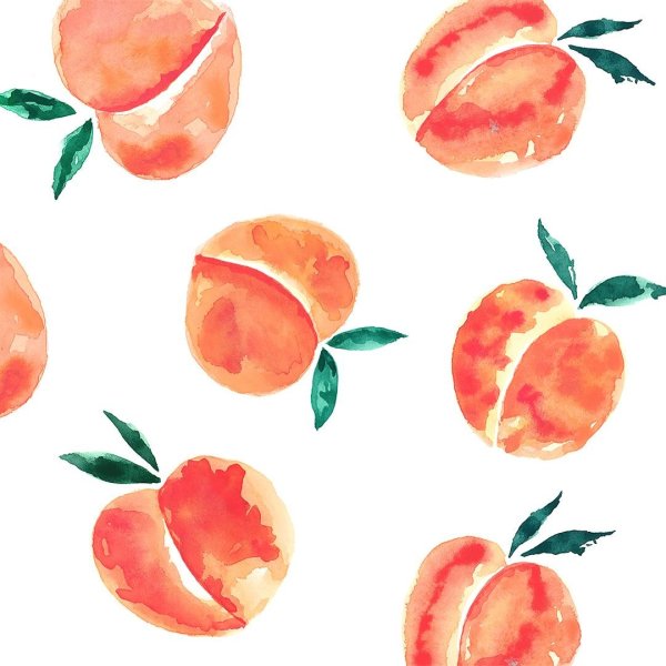 Персик для срисовки