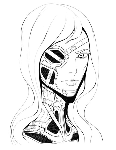 Киберпанк карандашом