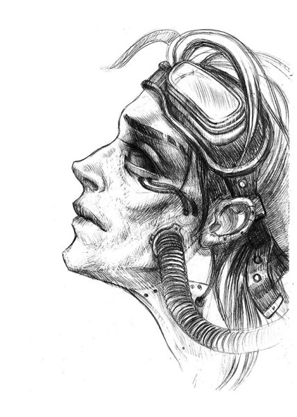 Набросок киберпанк