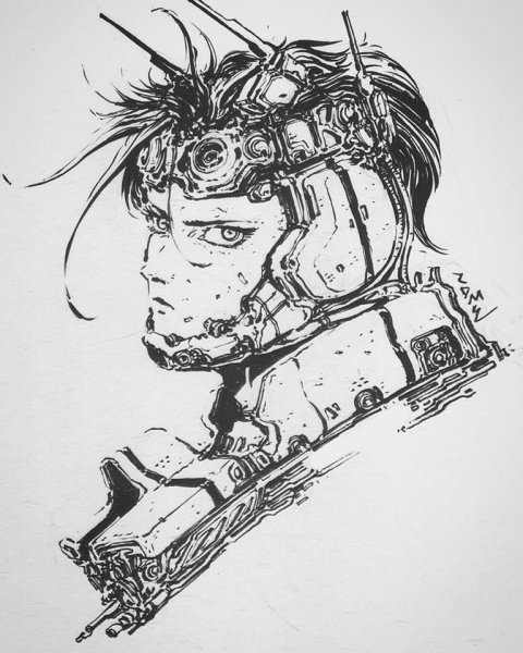 Киберпанк карандашом