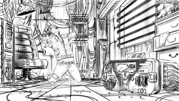 Раскраска киберпанк 2077