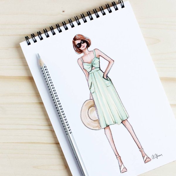 Скетчбук для фэшн иллюстрации