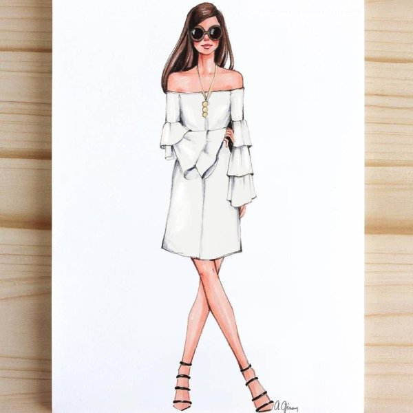 Эскиз платья современные тенденции