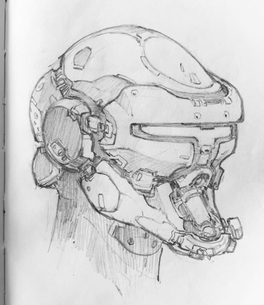 Киберпанк скетч