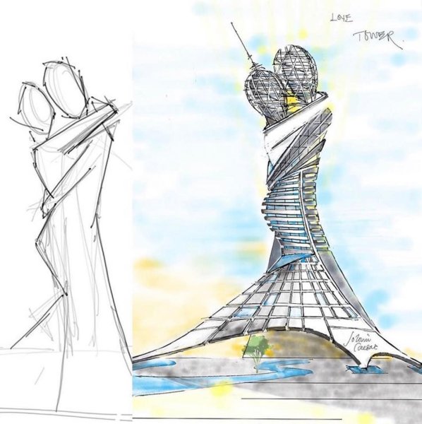 Бионика архитектура скетчи