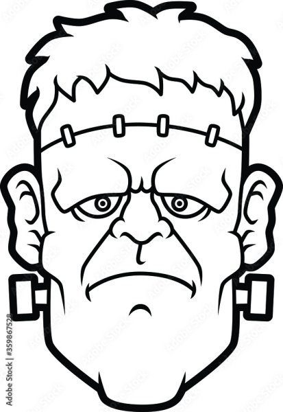 Голова Франкенштейна на Хэллоуин