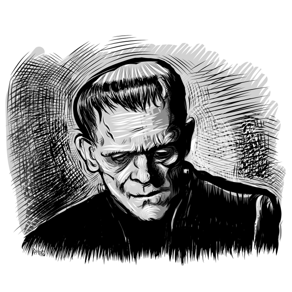 Франкенштейн рисунок