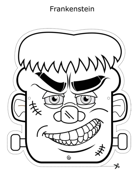 Франкенштейн для разукрашивания