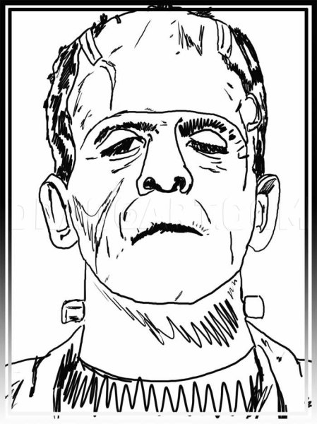 Франкенштейн раскраска