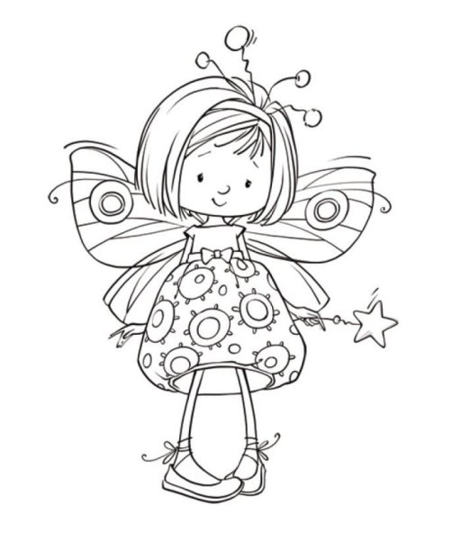 Маленькие феи. Раскраска