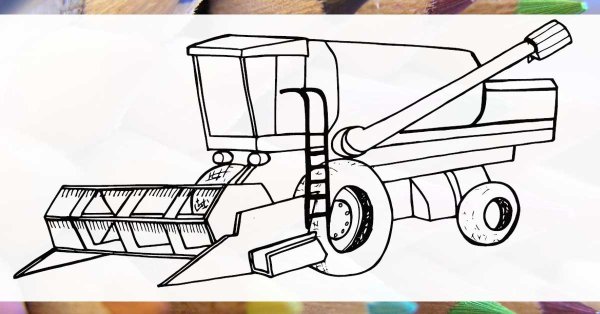 Раскраска комбайн