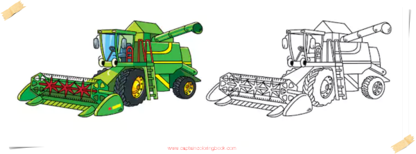 Комбайн мультяшный