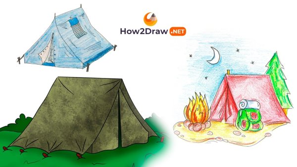Палатка детский рисунок