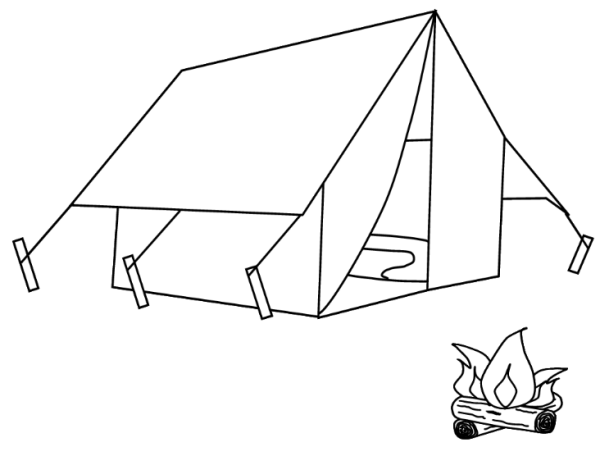 Палатка контур